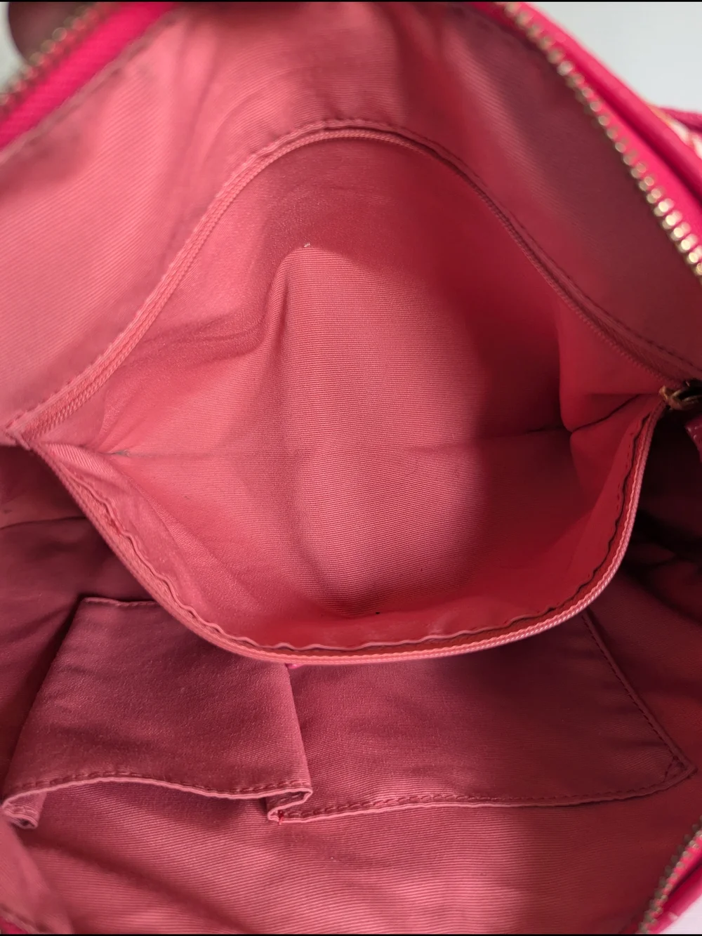 Coach Pink Signature Canvas Shoulder Bag